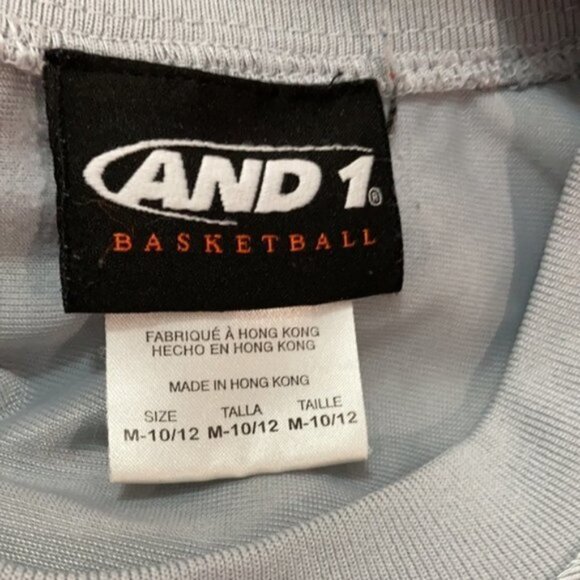 And1 Grey Basketball Jersey tank and Shorts Size M​​​​ - Picture 8 of 12